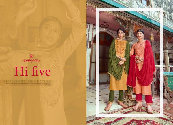 Rangoon Hi Five Silk Work Designer Readymade Suit